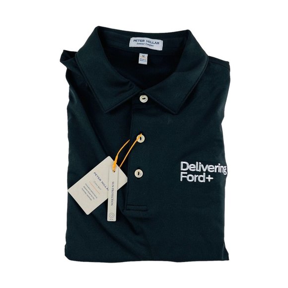 Peter Millar Other - NWT Peter Millar Summer Comfort Black Short Sleeve Stretch Golf Polo Size Medium
